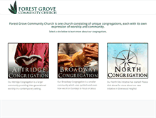 Tablet Screenshot of forestgrovecc.com